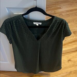 Mossy Green Blouse by Monteau
